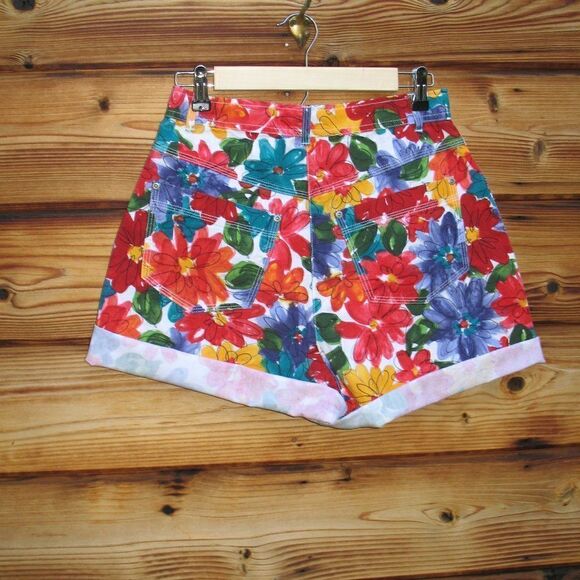 Vtg 90's High Rise Multi Shorts - Picture 5 of 7